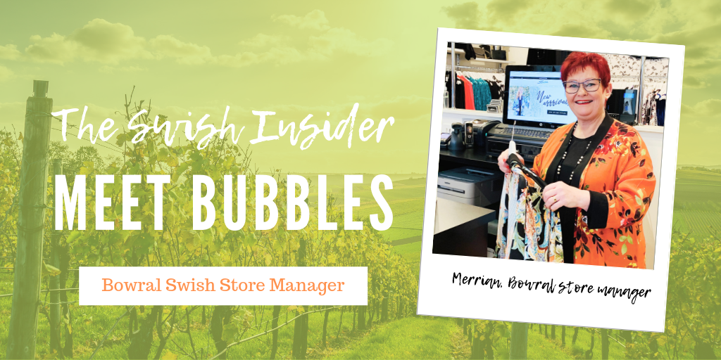The Swish Insider: say hi to Bubbles from the Bowral Swish store!