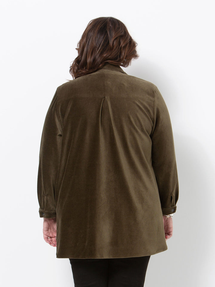 Olive Re Cord Shirt